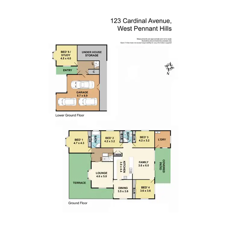 Floorplan of Homely house listing, 123 Cardinal Avenue, West Pennant Hills NSW 2125