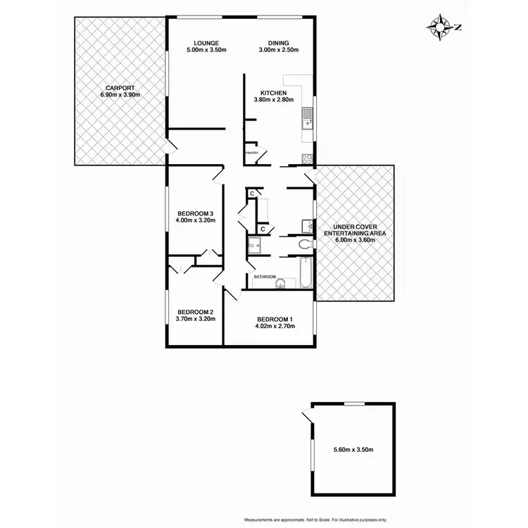Floorplan of Homely house listing, 44 Cook Street, Benalla VIC 3672