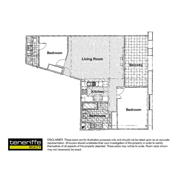 Floorplan of Homely apartment listing, 54 Vernon Tce, Teneriffe QLD 4005