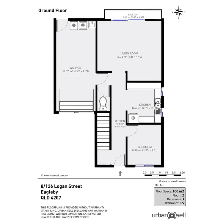 Floorplan of Homely townhouse listing, 8/126 Logan Street, Eagleby QLD 4207