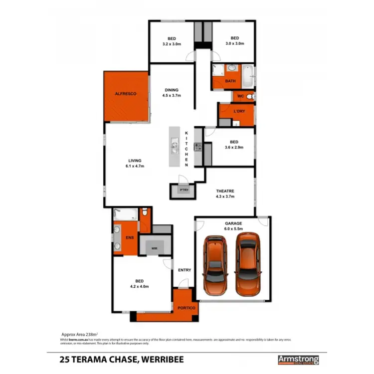 Floorplan of Homely house listing, 25 Terama Chase, Werribee VIC 3030
