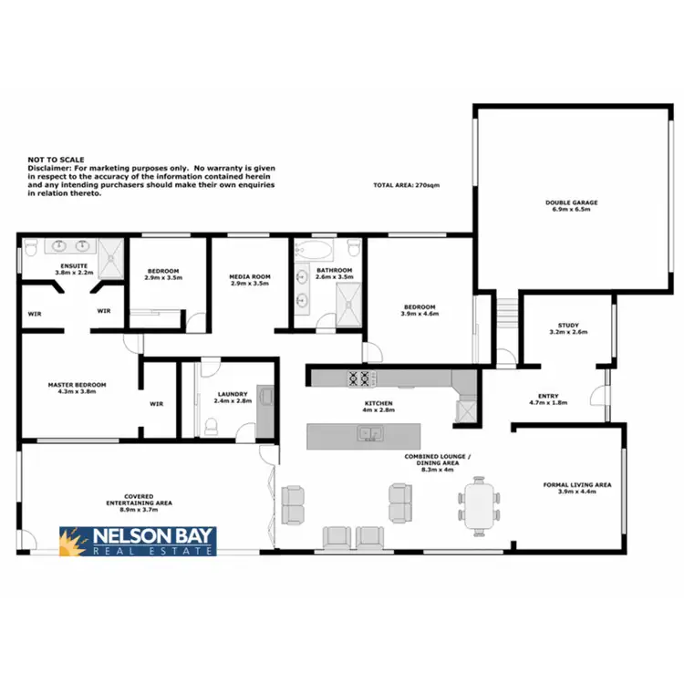 Floorplan of Homely house listing, 1 Hough Street, Nelson Bay NSW 2315