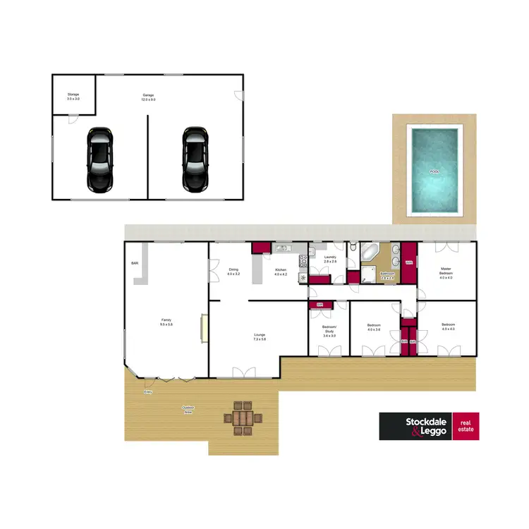 Floorplan of Homely rural property listing, 190 Pearces Track, Hernes Oak VIC 3825