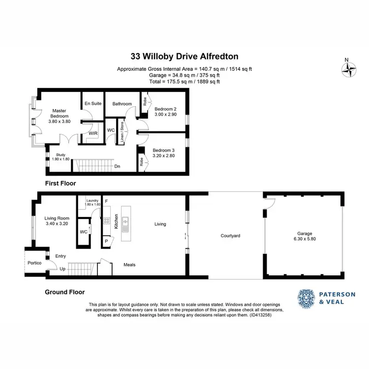 Floorplan of Homely townhouse listing, 33 Willoby Drive, Alfredton VIC 3350