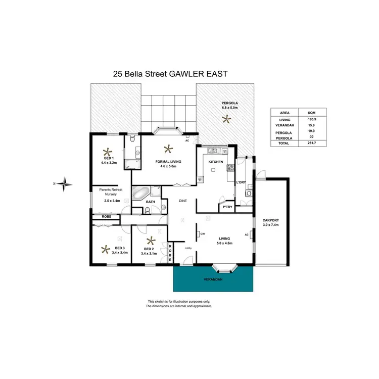 Floorplan of Homely house listing, 25 Bella Street, Gawler East SA 5118