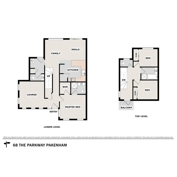Floorplan of Homely house listing, 68 The Parkway, Pakenham VIC 3810