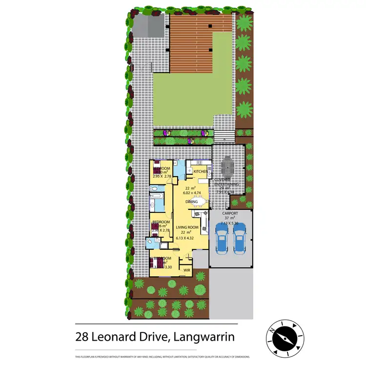 Floorplan of Homely house listing, 28 Leonard Drive, Langwarrin VIC 3910