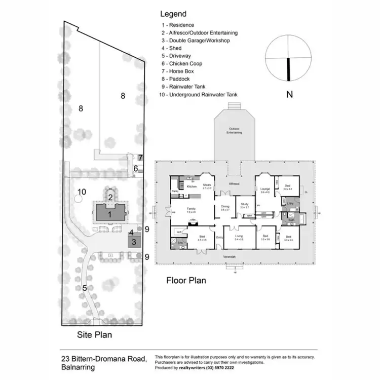Floorplan of Homely rural property listing, 23 Bittern-Dromana Road, Balnarring VIC 3926