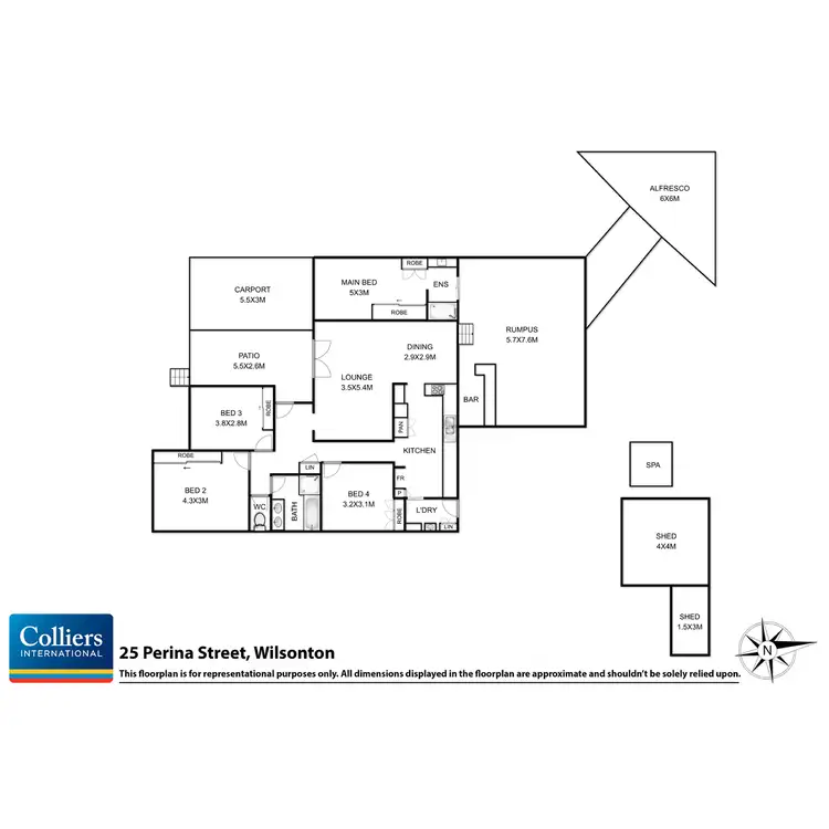 Floorplan of Homely house listing, 25 Perina Street, Wilsonton QLD 4350
