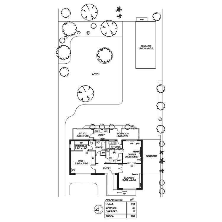 Floorplan of Homely house listing, 57 Hereford Avenue, Trinity Gardens SA 5068