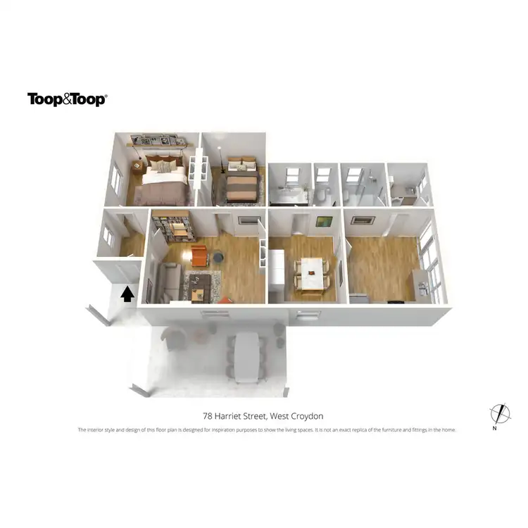 Floorplan of Homely house listing, 78 Harriet Street, West Croydon SA 5008