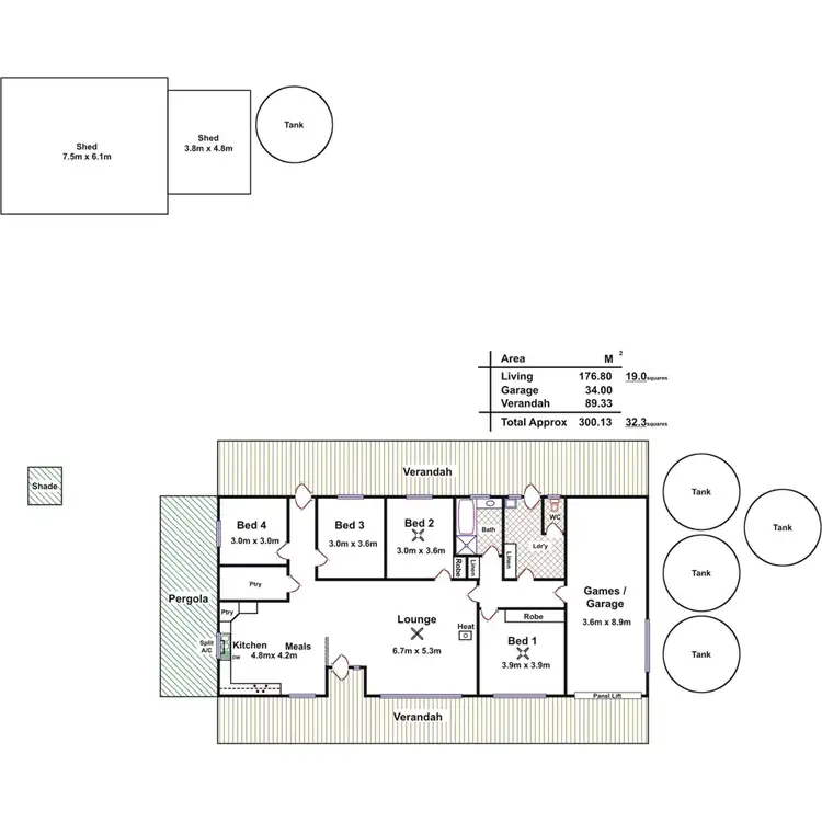Floorplan of Homely house listing, 8 Railway Terrace, Mount Pleasant SA 5235