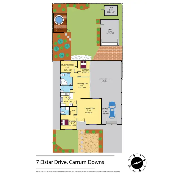 Floorplan of Homely house listing, 7 Elstar Drive, Carrum Downs VIC 3201