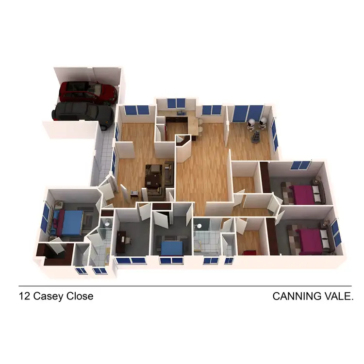 Floorplan of Homely house listing, 12 Casey Close, Canning Vale WA 6155