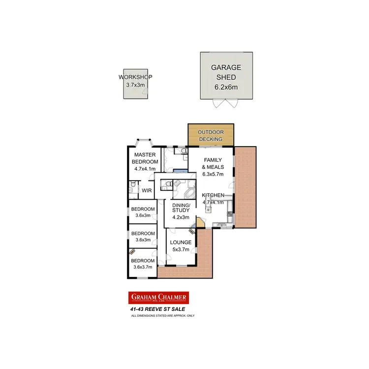 Floorplan of Homely house listing, 41-43 Reeve Street, Sale VIC 3850