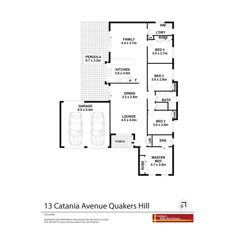 Floorplan of Homely house listing, 13 Catania Avenue, Quakers Hill NSW 2763