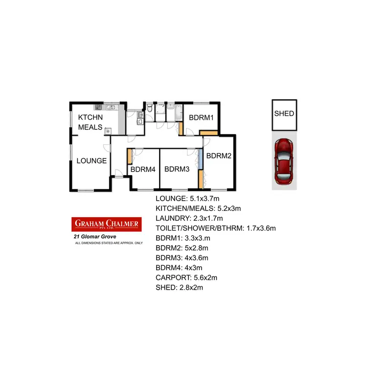 Floorplan of Homely house listing, 21 Glomar Grove, Sale VIC 3850