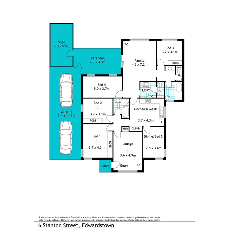 Floorplan of Homely house listing, 6 Stanton Street, Edwardstown SA 5039
