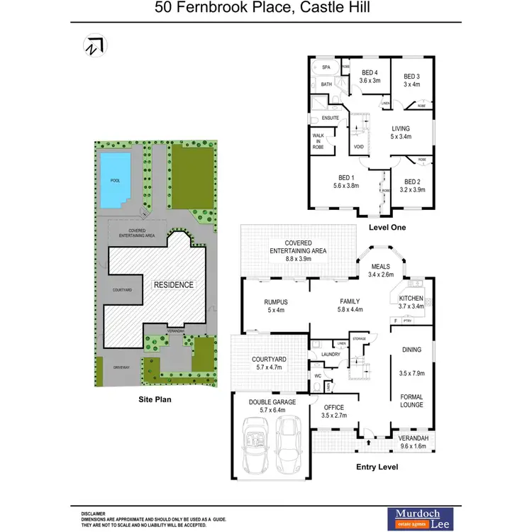 Floorplan of Homely house listing, 50 Fernbrook Place, Castle Hill NSW 2154