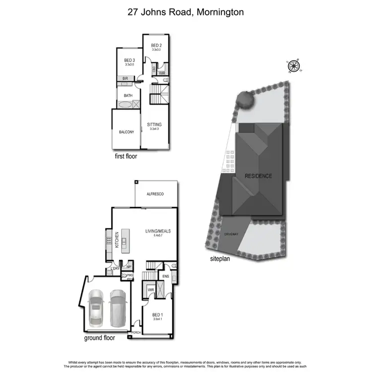 Floorplan of Homely townhouse listing, 27 Johns Road, Mornington VIC 3931