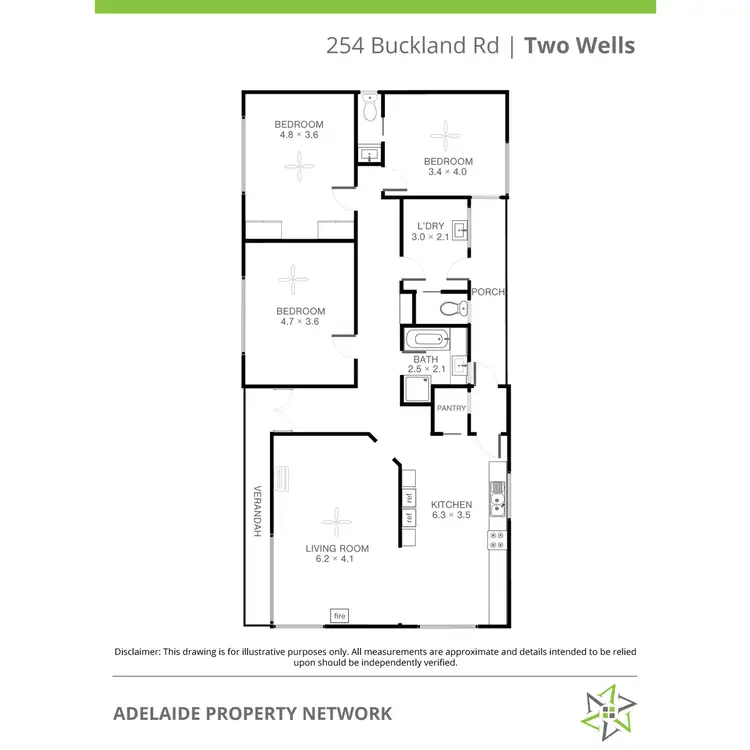 Floorplan of Homely rural property listing, 254 Buckland Park Road, Two Wells SA 5501