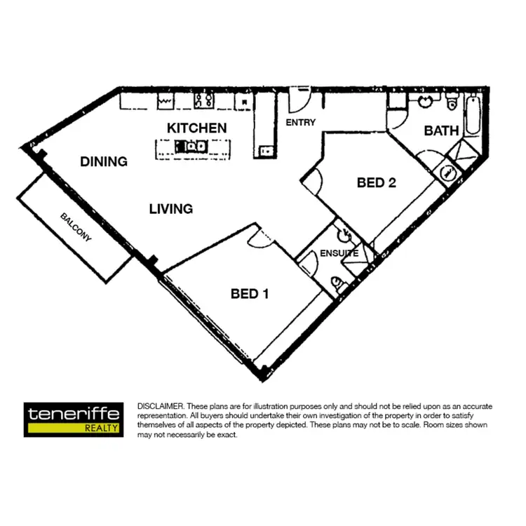 Floorplan of Homely apartment listing, 110 Macquarie Street, Teneriffe QLD 4005
