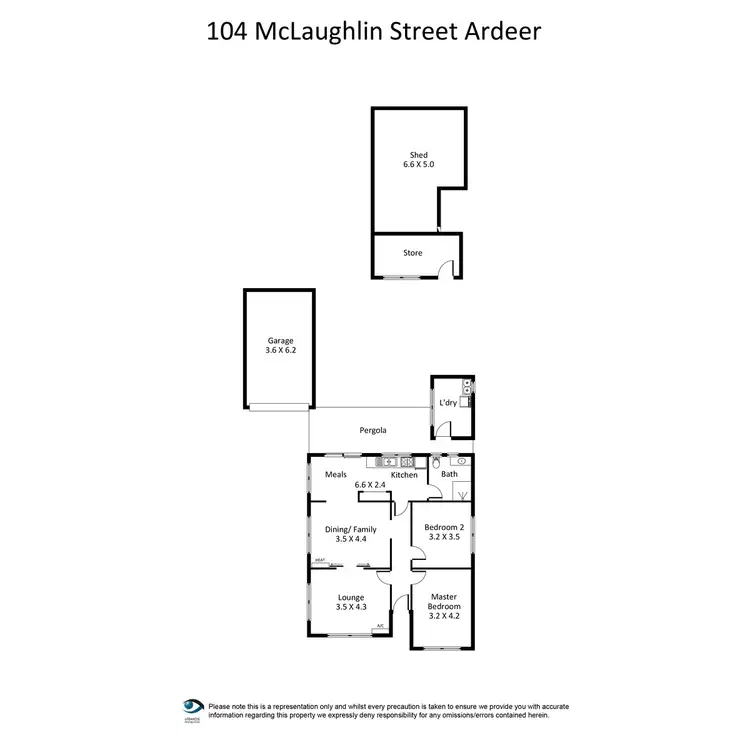Floorplan of Homely house listing, 104 McLaughlin Street, Ardeer VIC 3022