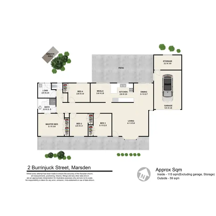 Floorplan of Homely house listing, 2 Burrinjuck Street, Marsden QLD 4132