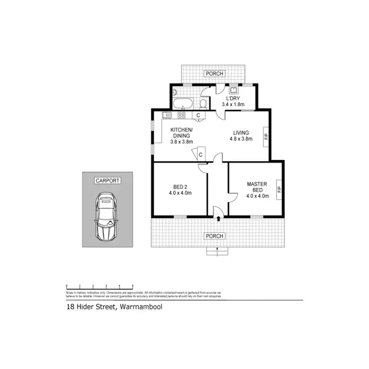Floorplan of Homely house listing, 18 Hider Street, Warrnambool VIC 3280