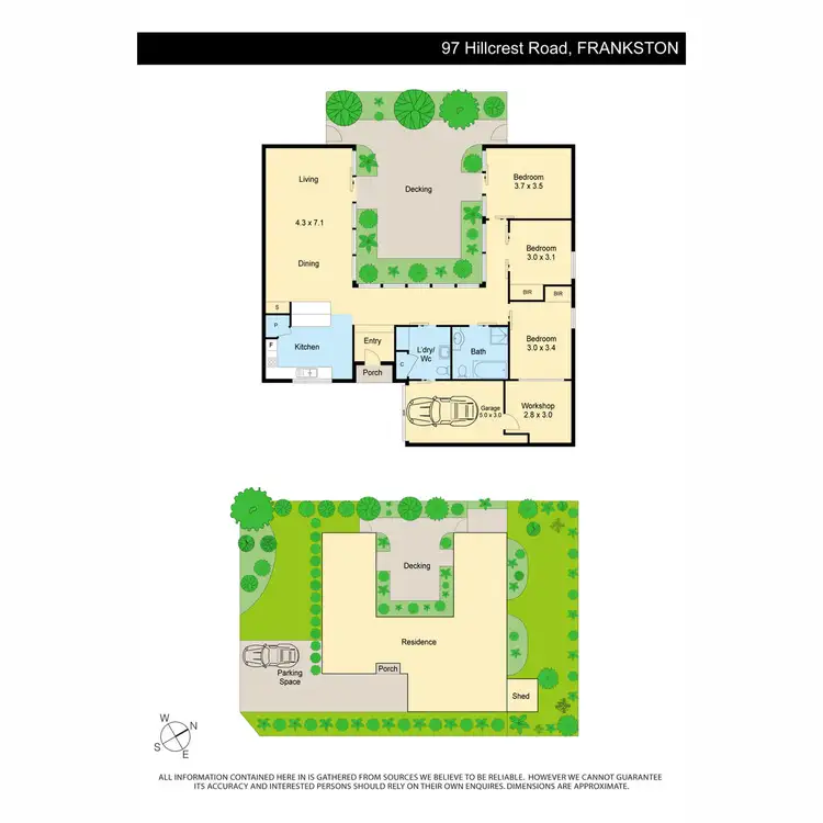 Floorplan of Homely house listing, 97 Hillcrest Road, Frankston VIC 3199