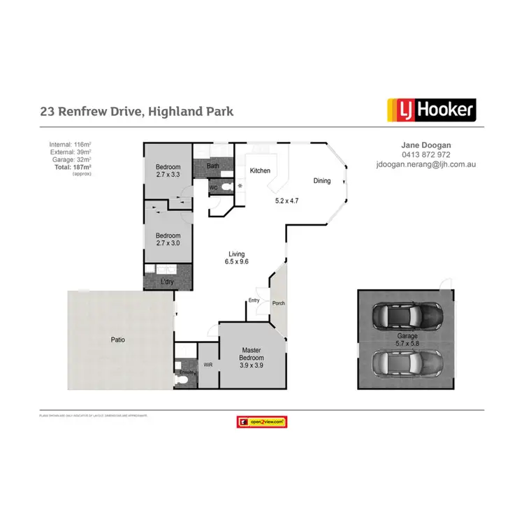 Floorplan of Homely house listing, 23 Renfrew Drive, Highland Park QLD 4211