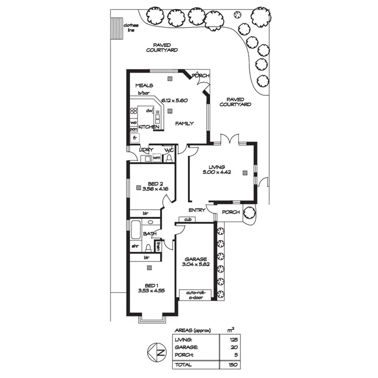 Floorplan of Homely house listing, 3/8A Wynyard Grove, Wattle Park SA 5066