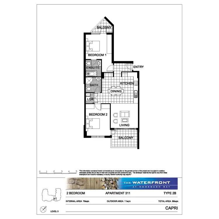 Floorplan of Homely apartment listing, 311/1 The Piazza, Wentworth Point NSW 2127
