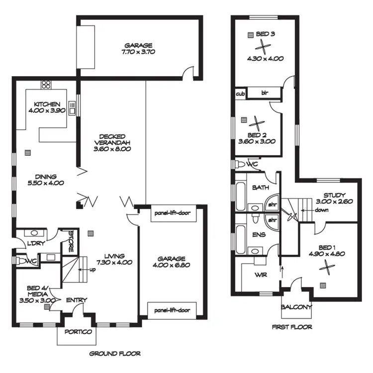 Floorplan of Homely house listing, 55A Hulbert Street, Hove SA 5048