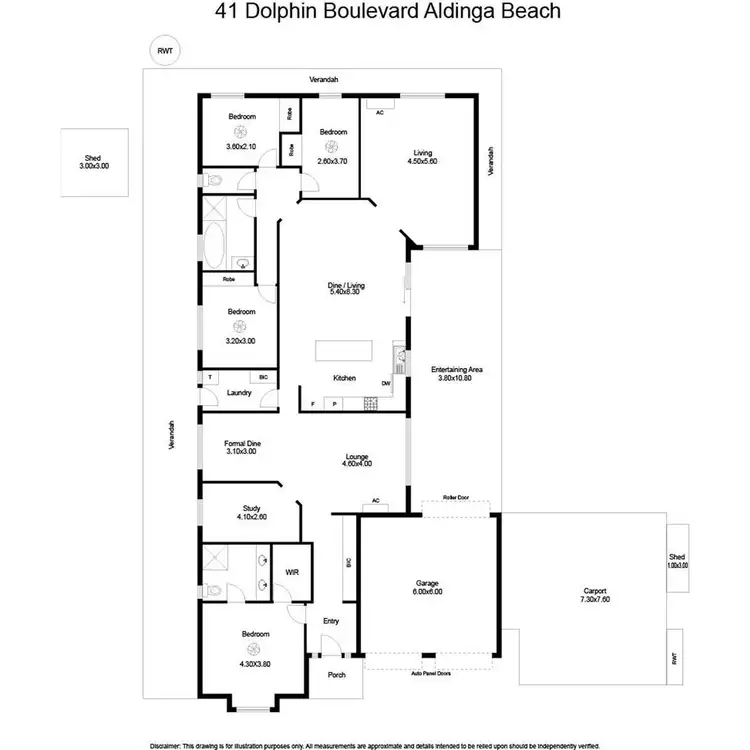 Floorplan of Homely house listing, 41 Dolphin Boulevard, Aldinga Beach SA 5173