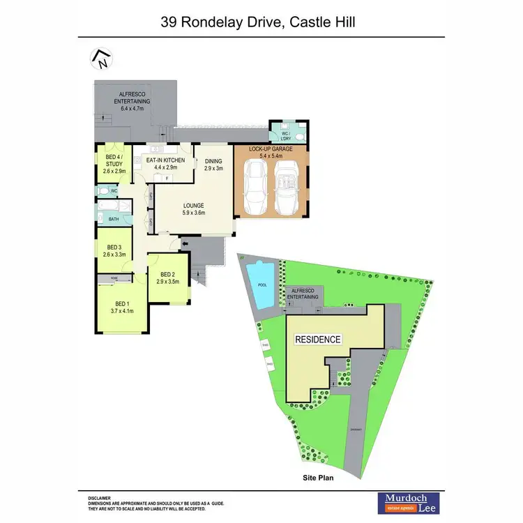 Floorplan of Homely house listing, 39 Rondelay Drive, Castle Hill NSW 2154