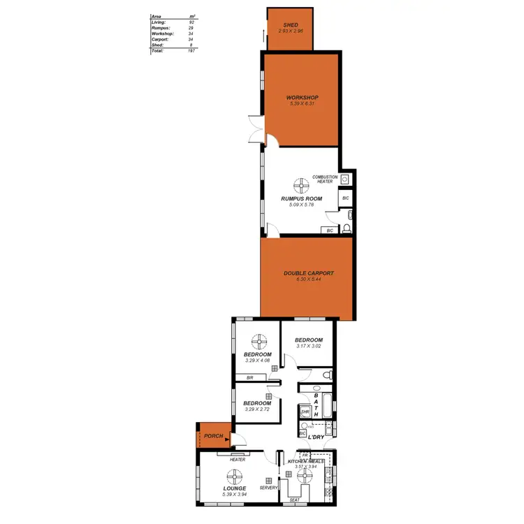 Floorplan of Homely house listing, 13 Belford Avenue, Devon Park SA 5008