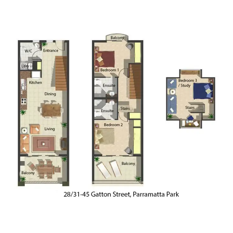 Floorplan of Homely apartment listing, 28/35-41 Gatton Street, Parramatta Park QLD 4870