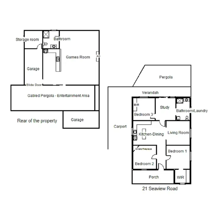 Floorplan of Homely house listing, 21 Seaview Road, Port Augusta SA 5700