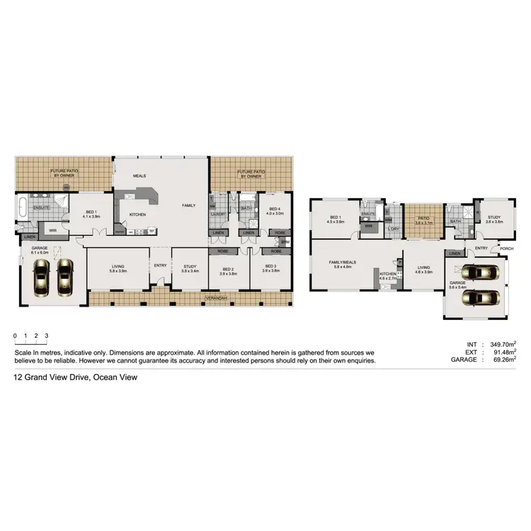 Floorplan of Homely house listing, 12 Grand View Drive, Ocean View QLD 4521