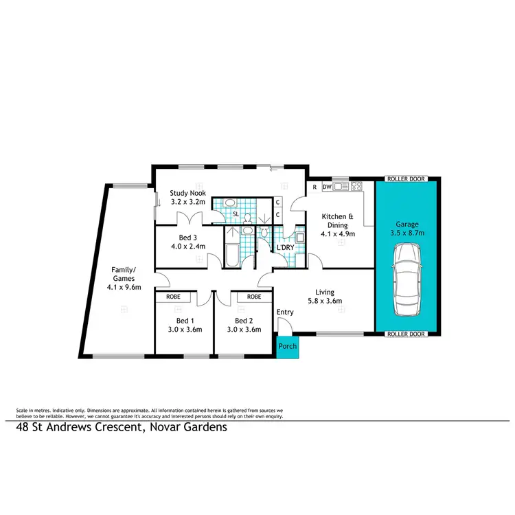 Floorplan of Homely house listing, 48 St Andrews Crescent, Novar Gardens SA 5040