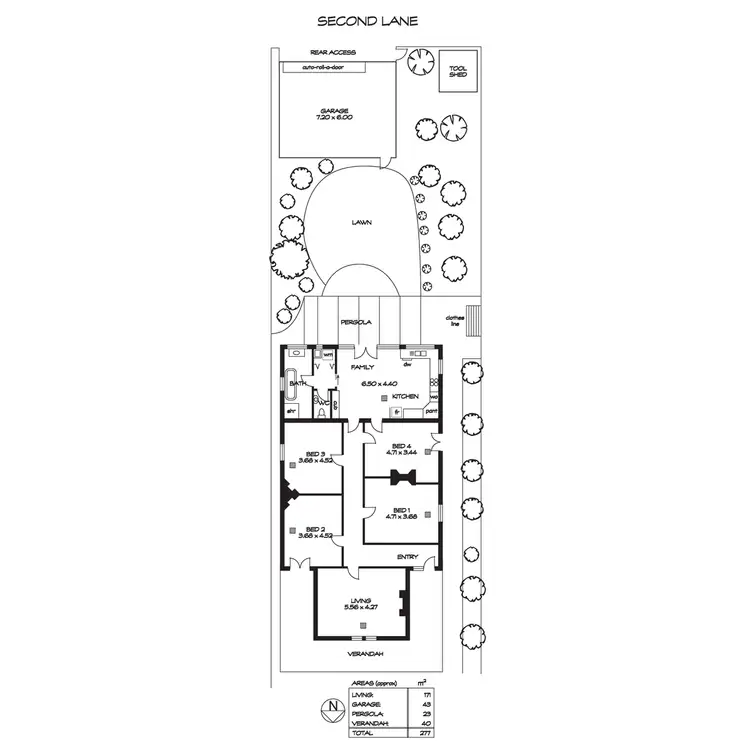 Floorplan of Homely house listing, 43 Second Avenue, St Peters SA 5069