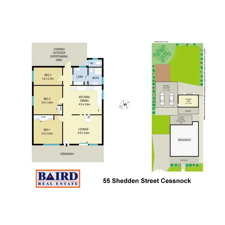 Floorplan of Homely house listing, 55 Shedden Street, Cessnock NSW 2325