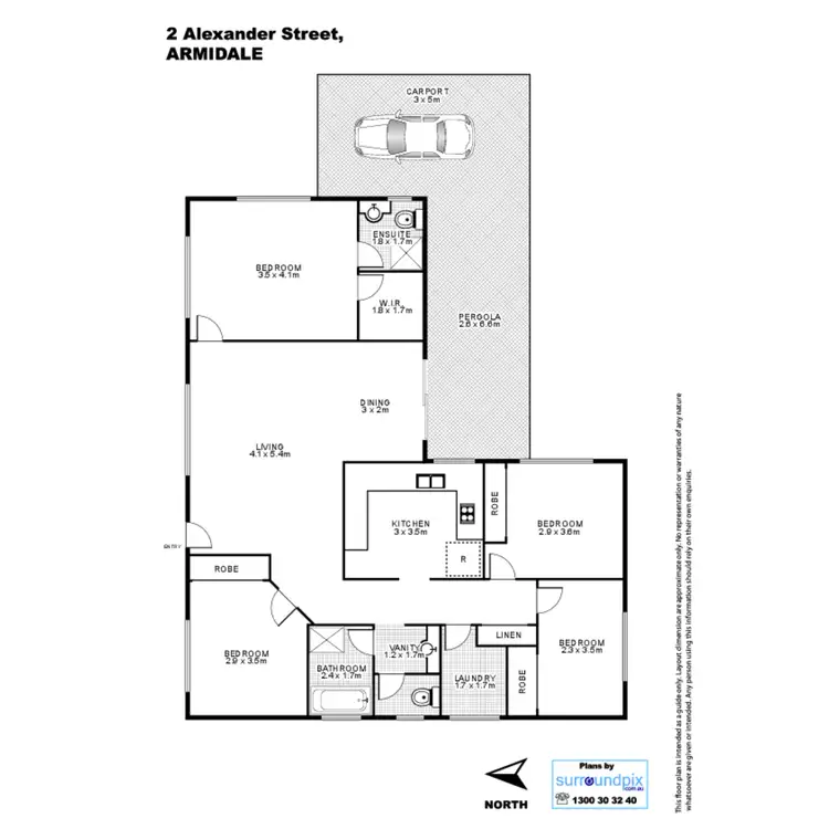 Floorplan of Homely house listing, 2 Alexander Street, Armidale NSW 2350