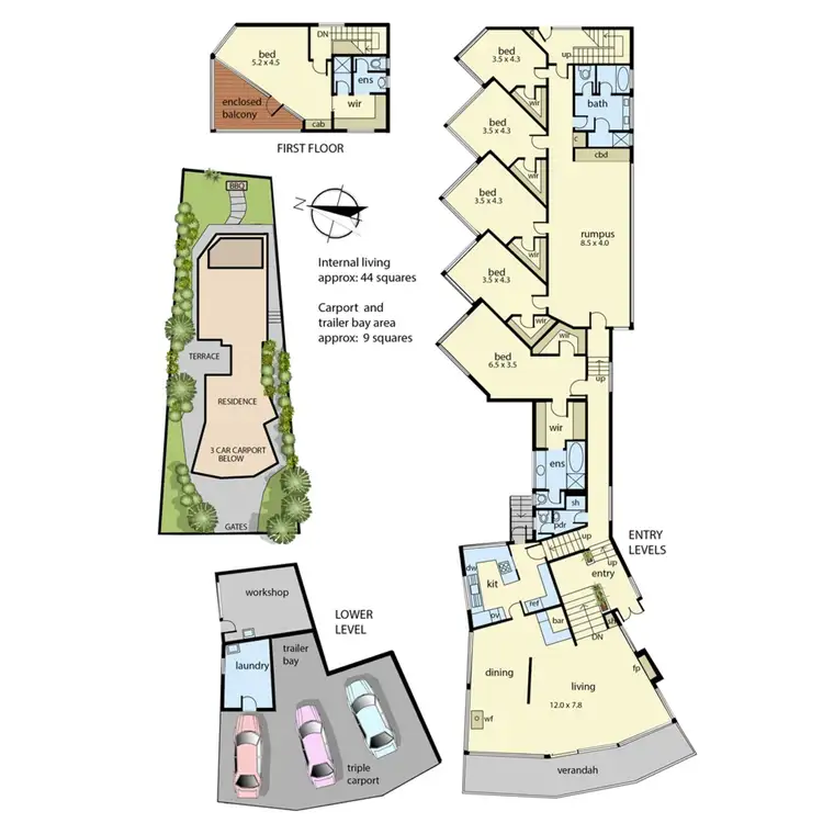 Floorplan of Homely house listing, 3 Victoria Crescent, Mount Martha VIC 3934