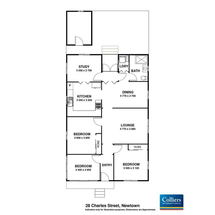 Floorplan of Homely house listing, 28 Charles Street, Newtown QLD 4350