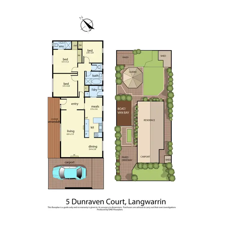 Floorplan of Homely house listing, 5 Dunraven Court, Langwarrin VIC 3910