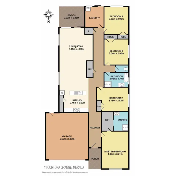 Floorplan of Homely house listing, 11 Cortona Grange, Mernda VIC 3754