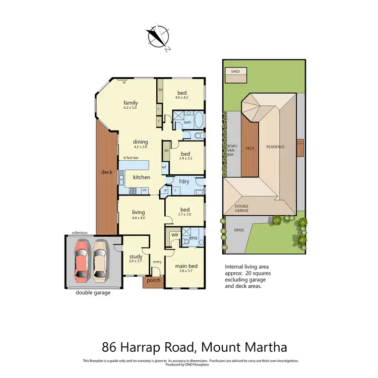 Floorplan of Homely house listing, 86 Harrap Road, Mount Martha VIC 3934