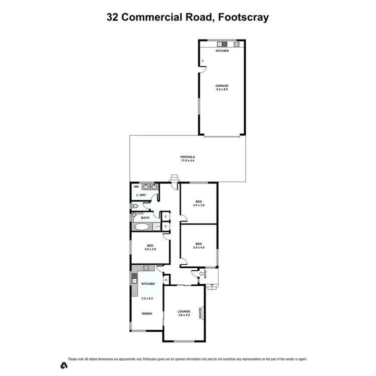 Floorplan of Homely house listing, 32 Commercial Road, Footscray VIC 3011